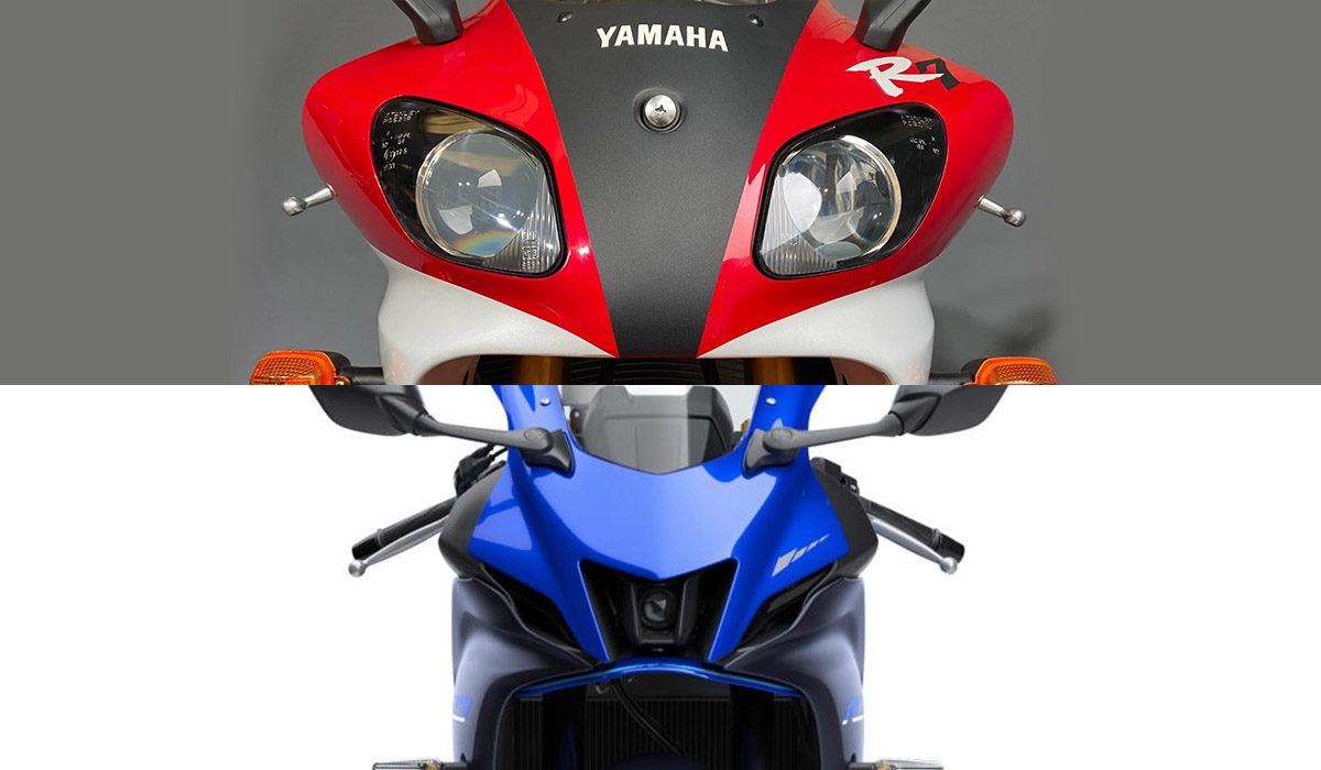So sánh thiết kế Yamaha R7 1999 với R7 2022 CHAYXE.VN